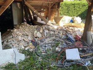 Évacuation de gravats et matériaux après la démolition d’une maison à Saint-Félix
